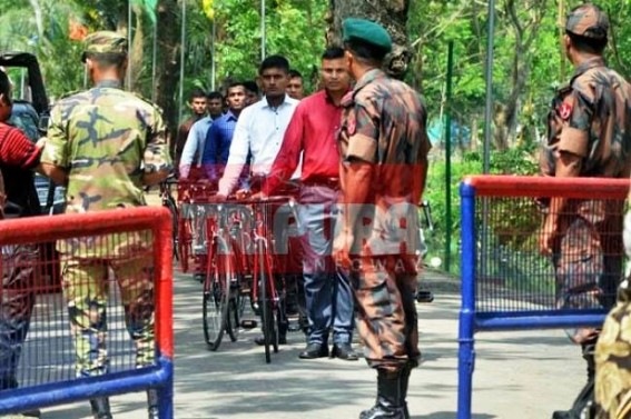 India Bangladesh armies to kick of bicycle rally at Agartala